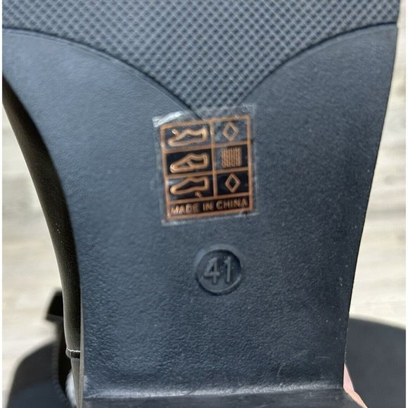 Women's Pointed Toe Embroidered Sleeve Boots Thick‎ Heels Mid-Calf New Sz 10US - Picture 9 of 9